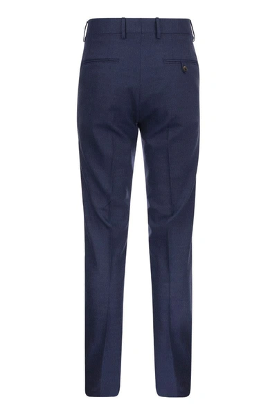 Shop Etro Trousers With Dart In Blue