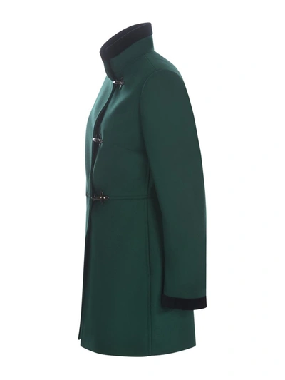 Shop Fay Coat  "virginia" In Verde Scuro