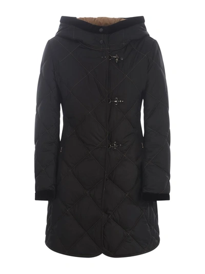 Shop Fay Quilted Coat  "virginia" In Black