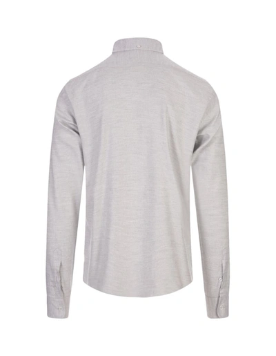 Shop Fedeli Melange Light Shirt In Grey