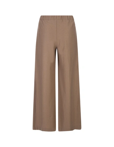 Shop Fedeli Camel Cashmere Wide Trousers In Brown