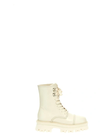 Shop Ferragamo 'kira' Ankle Boots In White