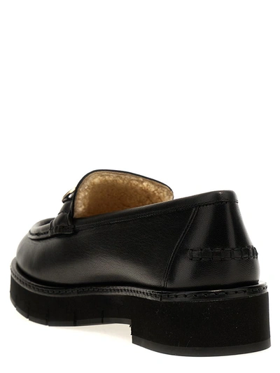 Shop Ferragamo 'ofelia' Loafers In Black
