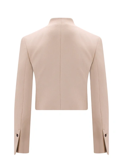 Shop Ferragamo Blazer In Beige