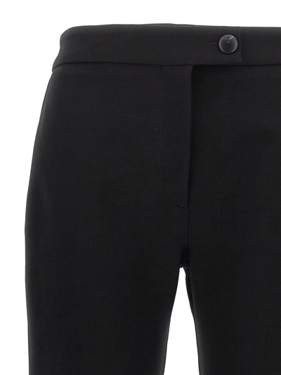 Shop Ferragamo Stretch Pants In Black
