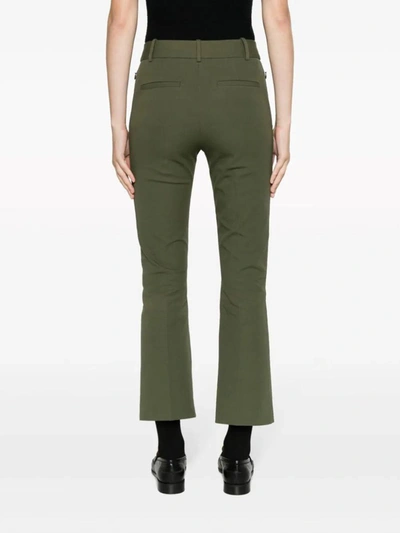 Frame Zipper Opening And Closing Bell-bottom Casual Pants In Fatigue