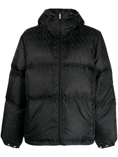 Shop Gcds Hooded Jacket In Black
