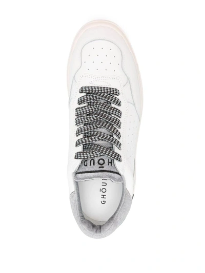 Shop Ghoud Ghōud Tweener Low Leather Sneakers In White