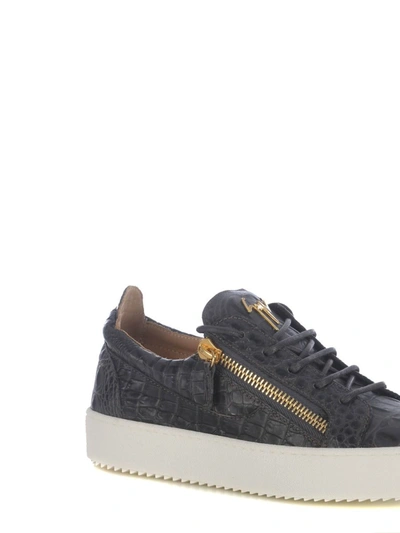 Shop Giuseppe Zanotti Sneakers  "frankie" In Anthracite