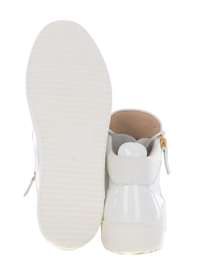 Shop Giuseppe Zanotti High Sneakers  "hi-top" In White