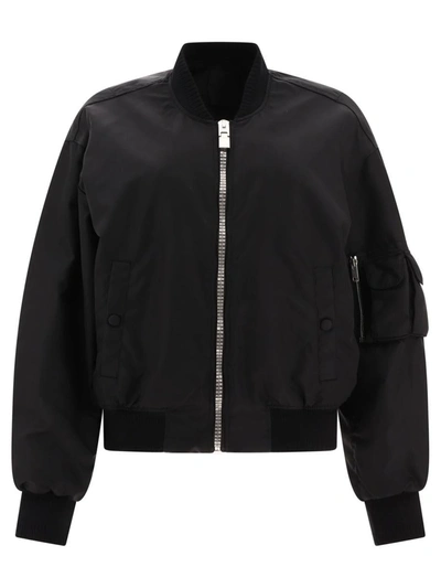 Shop Givenchy Bomber Jacket With Pocket Detail In Black