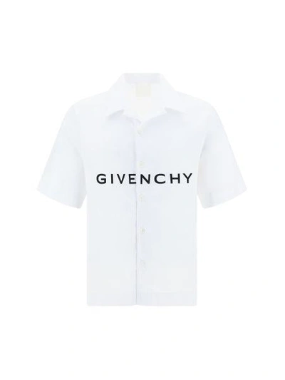 Shop Givenchy Shirts In White Bl