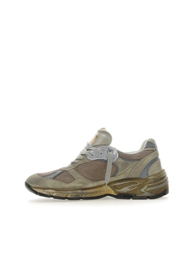 Shop Golden Goose Sneakers In Taupe/silver/white