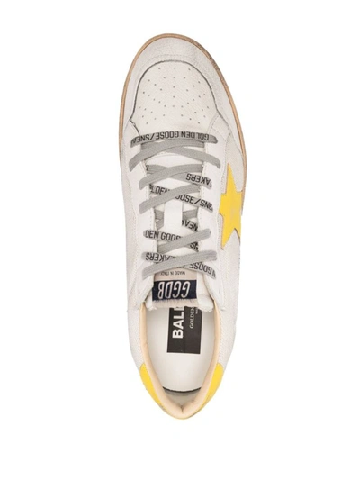 Shop Golden Goose Sneakers In Cream/white/yellow