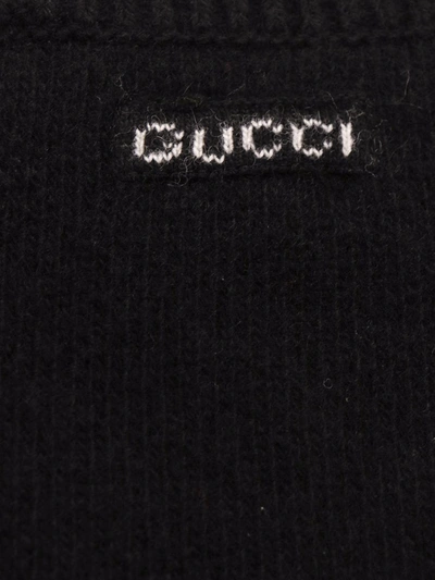Shop Gucci Cardigan In Black
