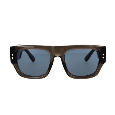 Gucci Novelty 54mm Rectangular Sunglasses In Gray