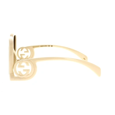 Shop Gucci Eyewear Sunglasses In Ivory