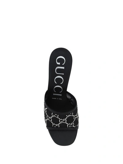 Shop Gucci Sandals In Nero/nero