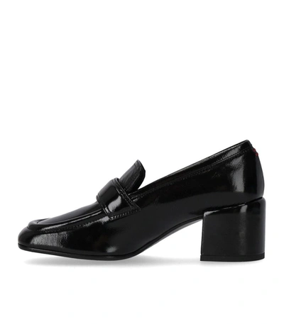 Halmanera Glaze Black Heeled Loafer In Black