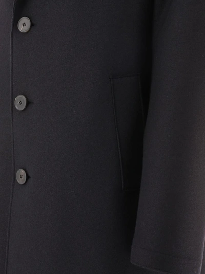 Shop Harris Wharf London Single-breasted Coat In Black