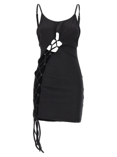 Shop Heron Preston 'lace-up' Dress In Black