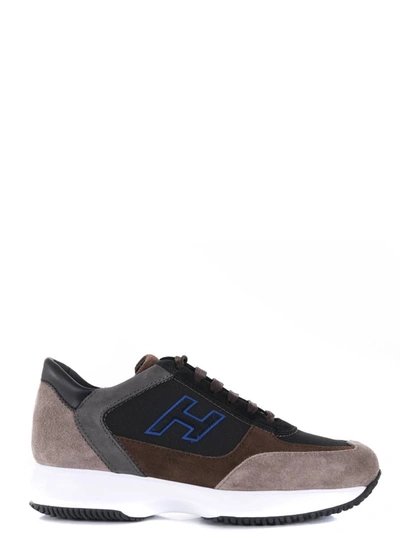Shop Hogan Sneakers In Tortora/nero