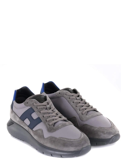 Hogan Interactive 3 Sneakers In Grigio/blu