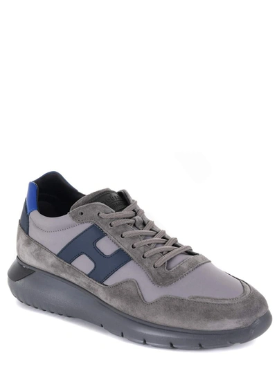 Shop Hogan Sneakers In Grigio/blu
