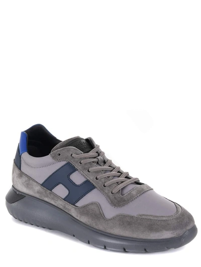 Hogan Interactive 3 Sneakers In Grigio/blu