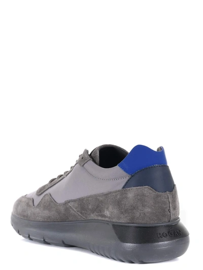 Shop Hogan Sneakers In Grigio/blu