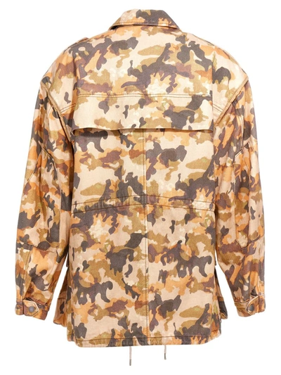 Isabel Marant Elize Camouflage-print Cotton-twill Jacket In Multicolor