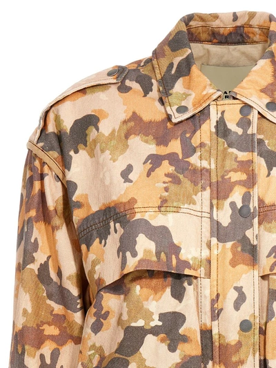 Isabel Marant Elize Camouflage-print Cotton-twill Jacket In Multicolor