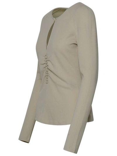 Shop Isabel Marant Ivory Wool Blend 'dorine' Sweater In Beige