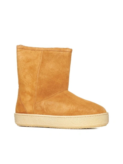 Isabel Marant 30mm Frieze Suede Ankle Boots In Brown