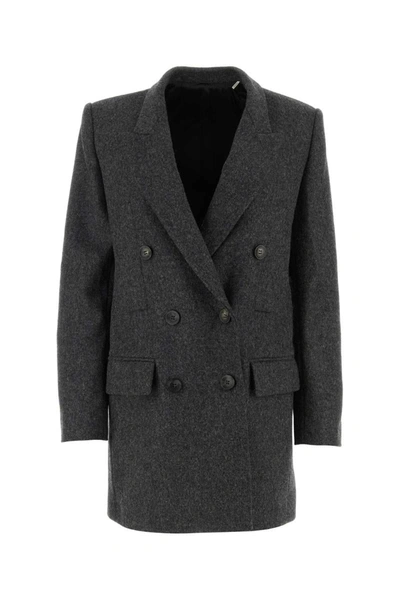 Shop Isabel Marant Jackets And Vests In Grey
