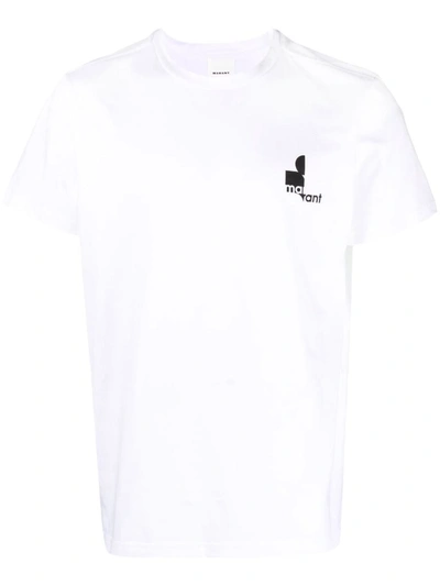 Shop Isabel Marant Logo Print T-shirt In White