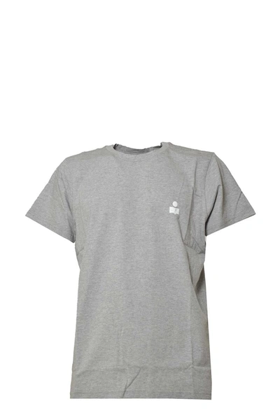 Shop Isabel Marant T-shirts And Polos In Ecrù/grigio