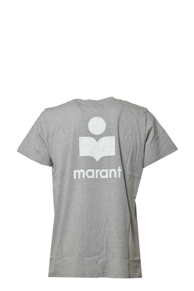 Shop Isabel Marant T-shirts And Polos In Ecrù/grigio