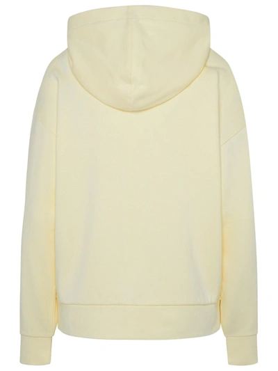 Shop Moncler Ivory Cotton Sweatshirt In White