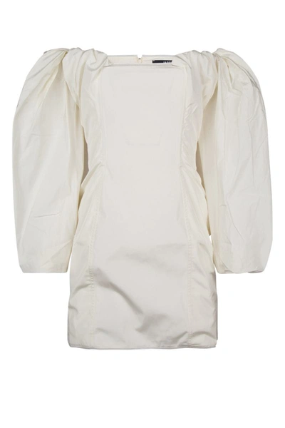 Shop Jacquemus Dress In Offwhite