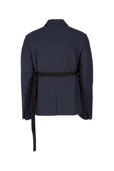 Shop Jacquemus Jackets And Vests In Darknavy