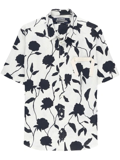 Shop Jacquemus Shirts In Ptblkroses