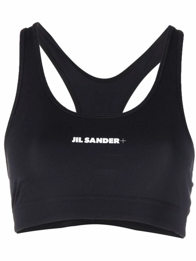 Shop Jil Sander Sports Top With Logo In Black
