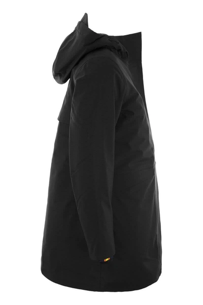 Shop K-way Mathiel Bonded - Hooded Jacket In Black