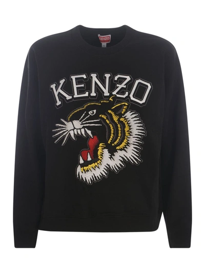 Shop Kenzo Sweatshirt  "tiger" In Black