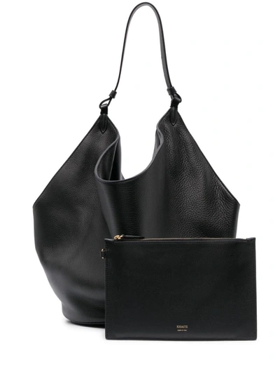 Shop Khaite Lotus Bag Medium Bags In 200 Black