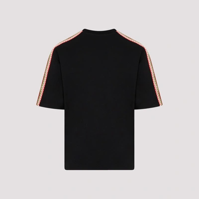 Shop Lanvin Curb Lace-embellished T-shirt Tshirt In Black