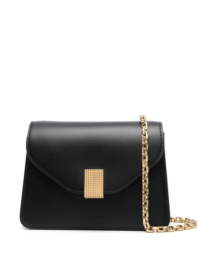 Shop Lanvin Clutch With Chain Concerto Bags In Black