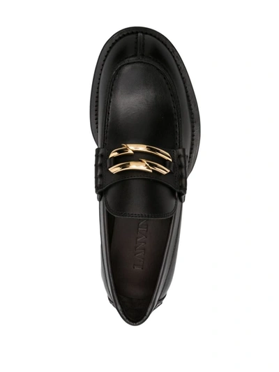 Lanvin Moccasters In Black