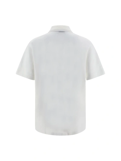 Shop Lanvin Polo Shirts In Optic White